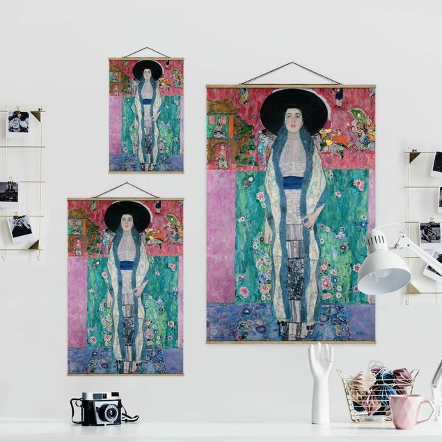 Tavlor porträtt Gustav Klimt - Portrait Adele Bloch-Bauer II