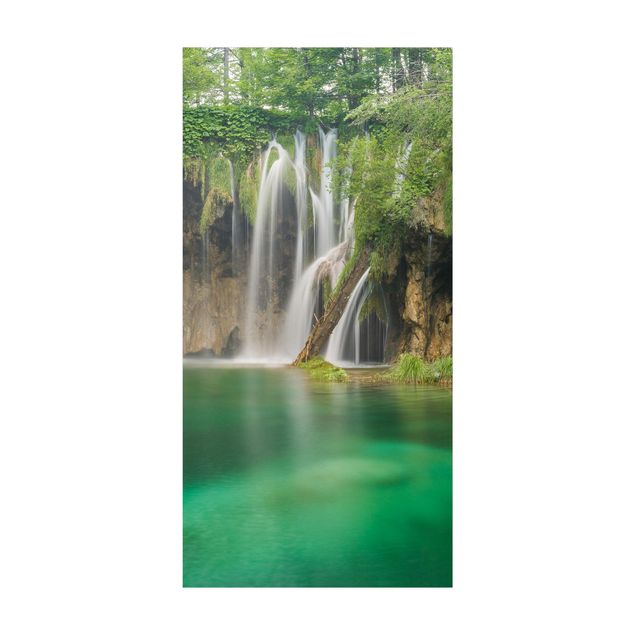mattor med skog Waterfall Plitvice Lakes