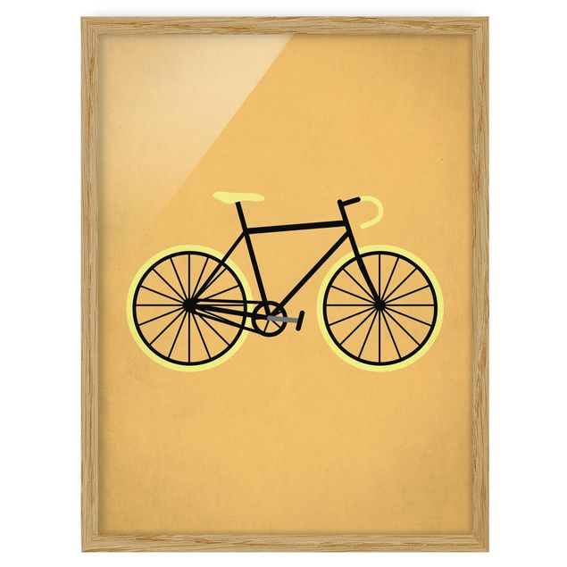 Tavlor gul Bicycle In Yellow