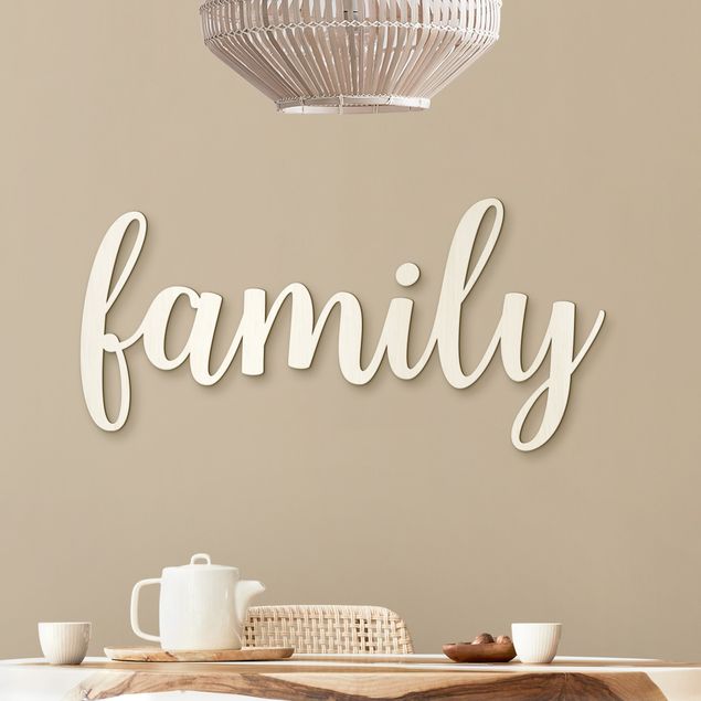 Kök dekoration Family Handlettering