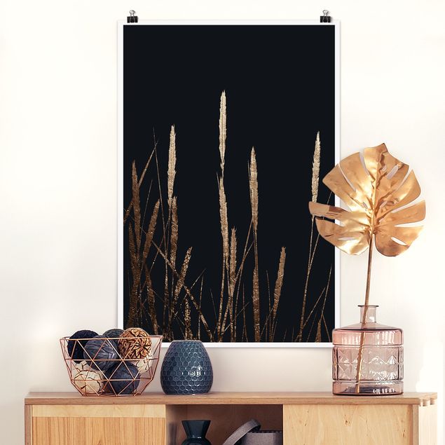 Kök dekoration Graphical Plant World - Golden Reed