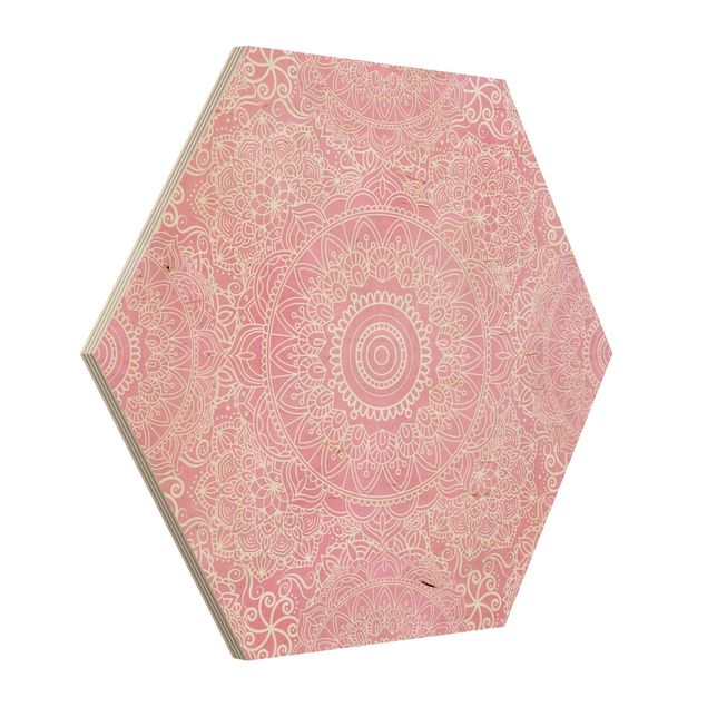 Tavlor mönster Pattern Mandala Pink