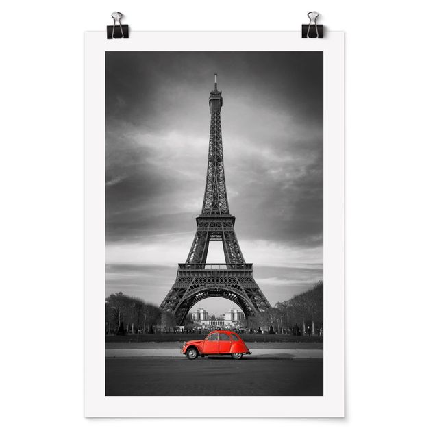 Posters svart och vitt Spot On Paris