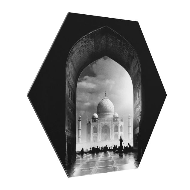Tavlor svart och vitt The Gateway To The Taj Mahal