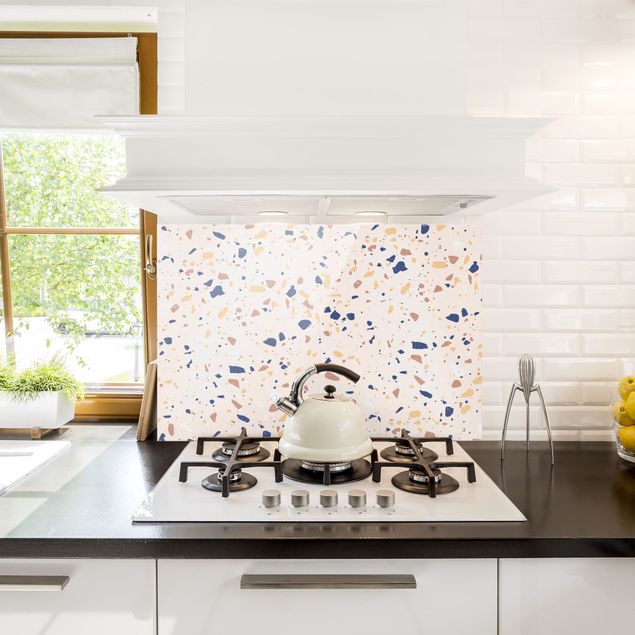 Stänkskydd kök glas mönster Detailed Terrazzo Pattern Padua
