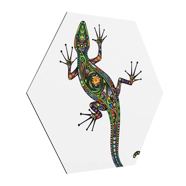 Tavlor modernt Gecko Pattern