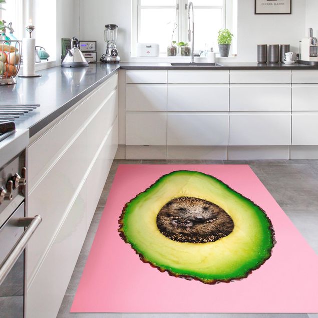 modern matta vardagsrum Avocado With Hedgehog