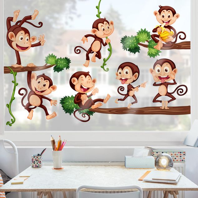 Inredning av barnrum Monkey Family