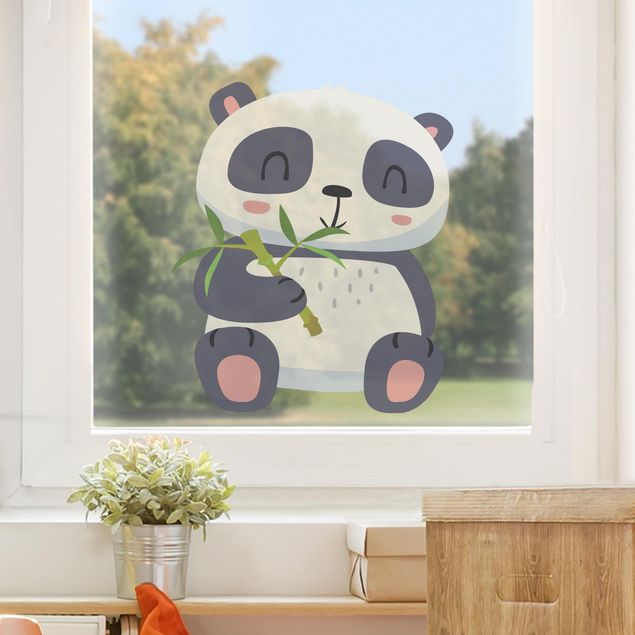 Inredning av barnrum Panda Munching On Bamboo