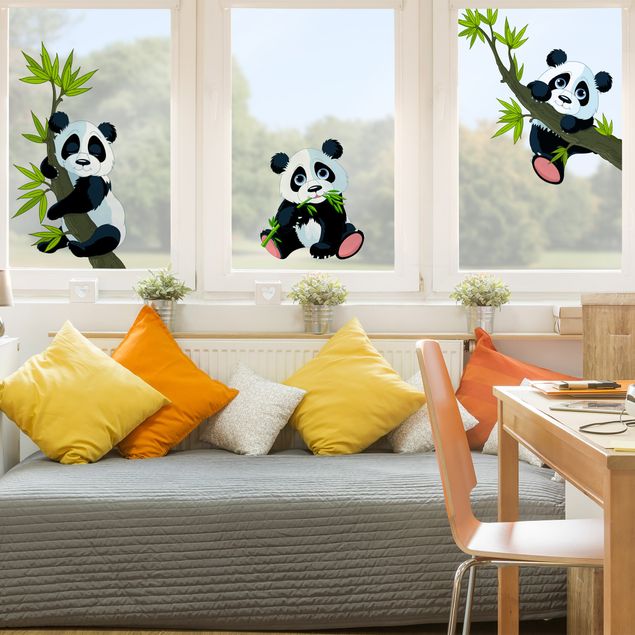 Inredning av barnrum Panda set