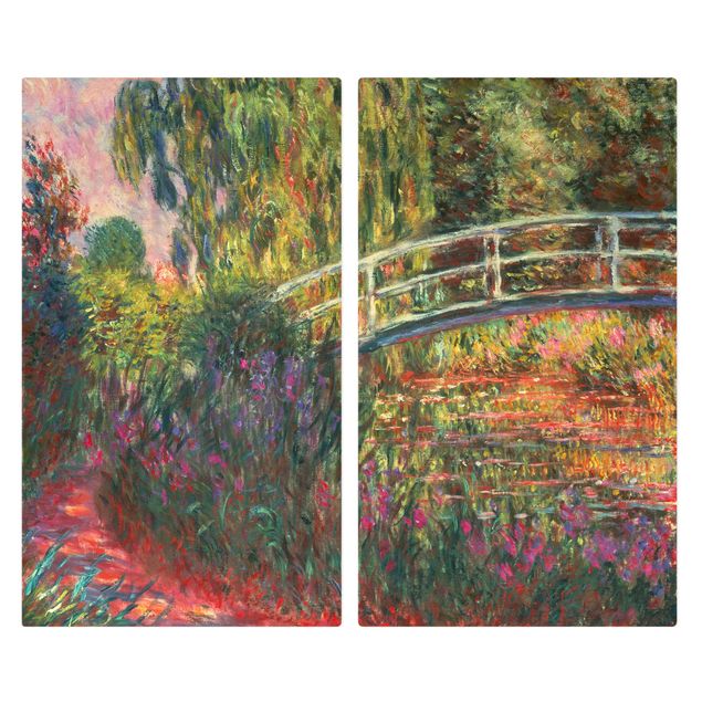 Spistäckplattor blommor  Claude Monet - Japanese Bridge In The Garden Of Giverny
