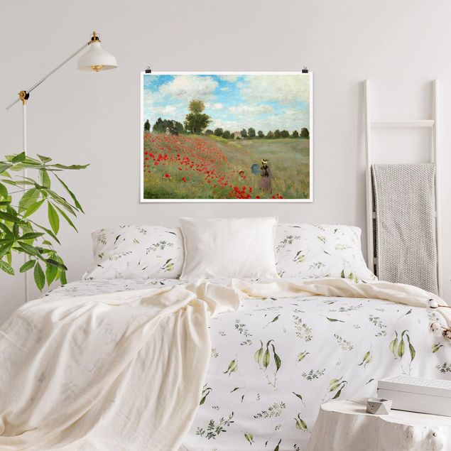 Konststilar Impressionism Claude Monet - Poppy Field Near Argenteuil