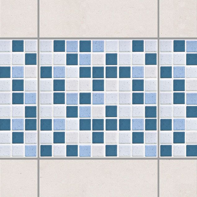 Kök dekoration Mosaic Tiles Blue Gray