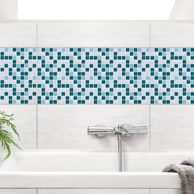 Kakel klistermärken mönster Mosaic Tiles Turquoise Blue