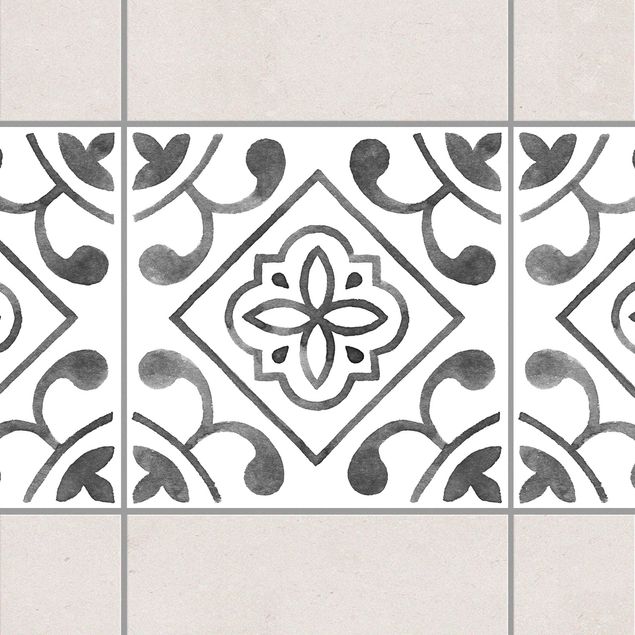 Kök dekoration Pattern Gray White Series No.2