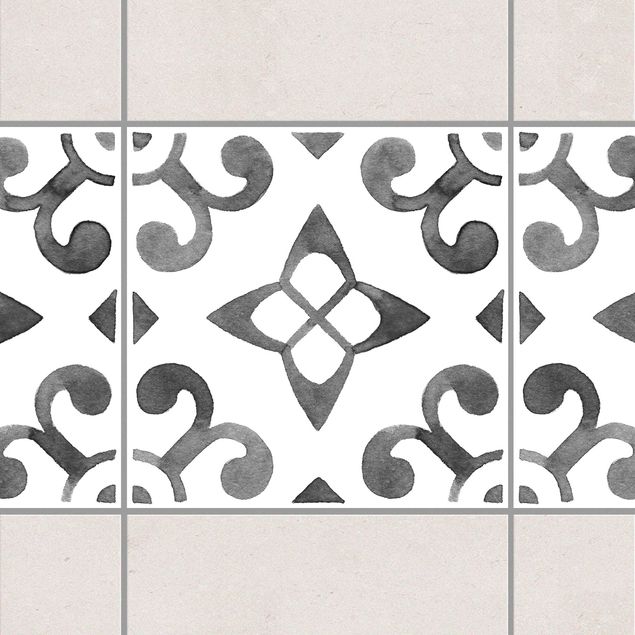 Kök dekoration Pattern Gray White Series No.5