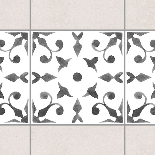 Kök dekoration Pattern Gray White Series No.6