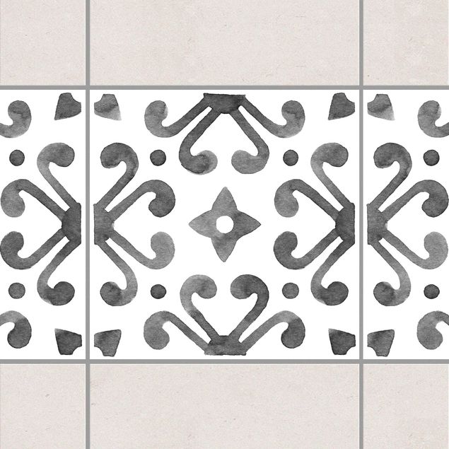 Kök dekoration Pattern Gray White Series No.7
