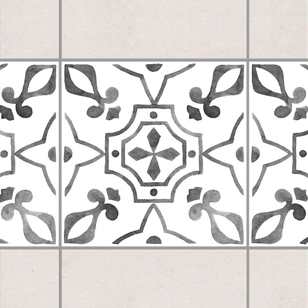 Kök dekoration Pattern Gray White Series No.9