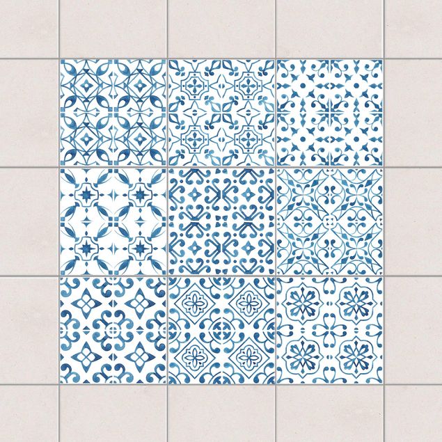 Kök dekoration Blue White Pattern Series