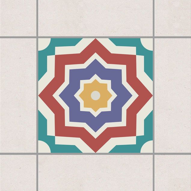 Kök dekoration Moroccan tile star pattern