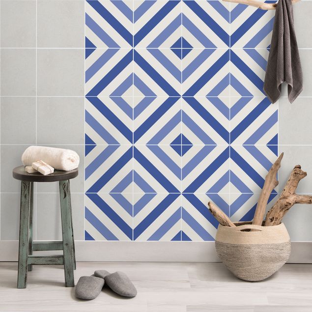 Kakel klistermärken Tile Sticker Set - Moroccan tiled backsplash from 4 tiles
