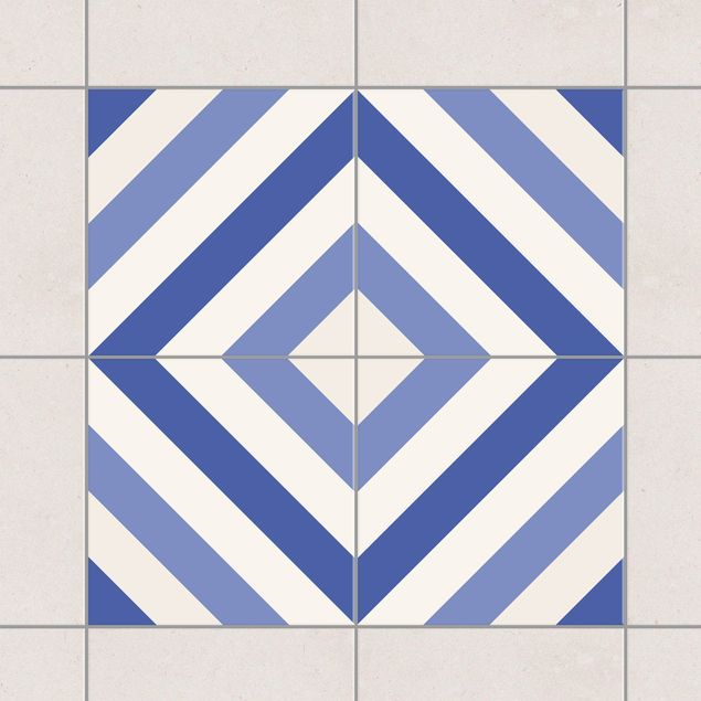 Kök dekoration Tile Sticker Set - Moroccan tiled backsplash from 4 tiles