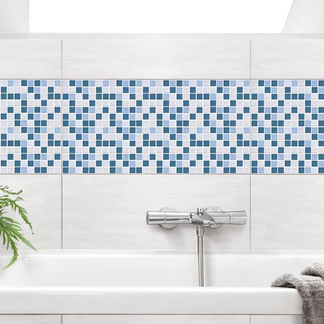 Kakel klistermärken mosaik Mosaic Tiles Blue Gray