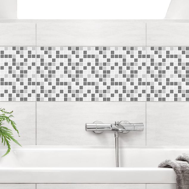Kakel klistermärken mosaik Mosaic Tiles Gray