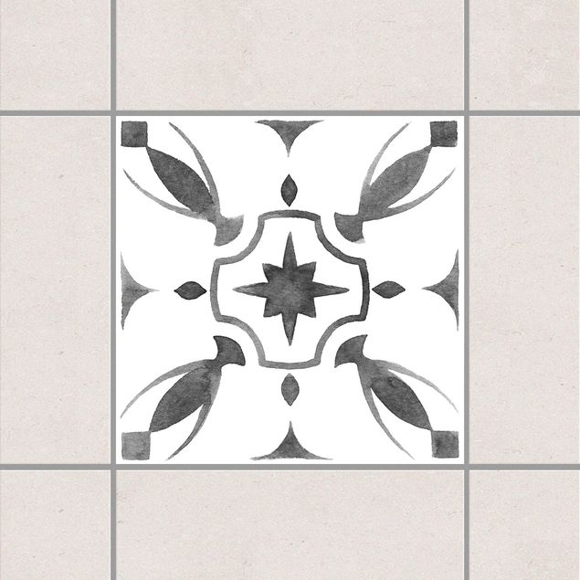 Kök dekoration Pattern Gray White Series No.1