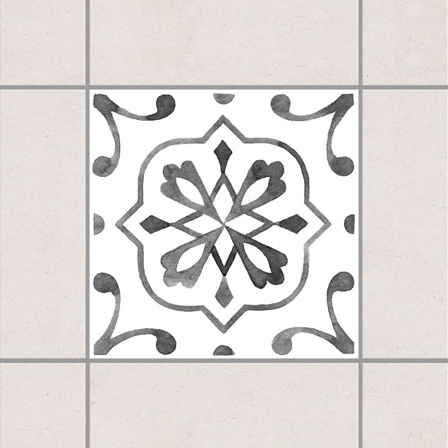 Kök dekoration Pattern Gray White Series No.4