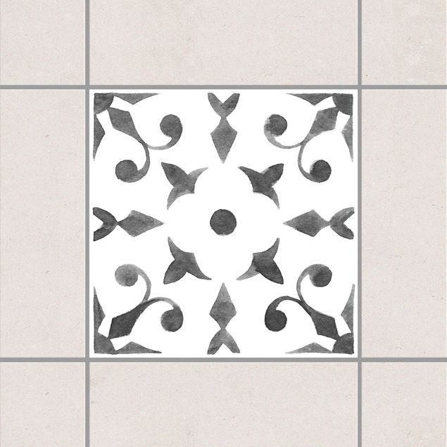 Kök dekoration Pattern Gray White Series No.6