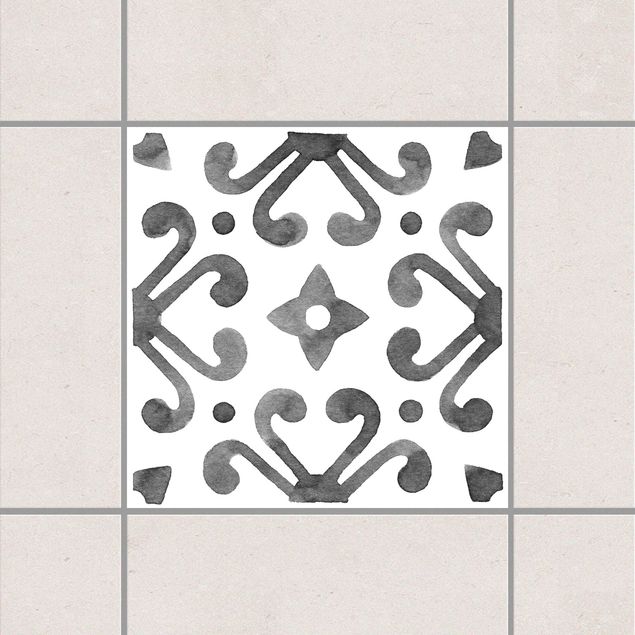 Kök dekoration Pattern Gray White Series No.7