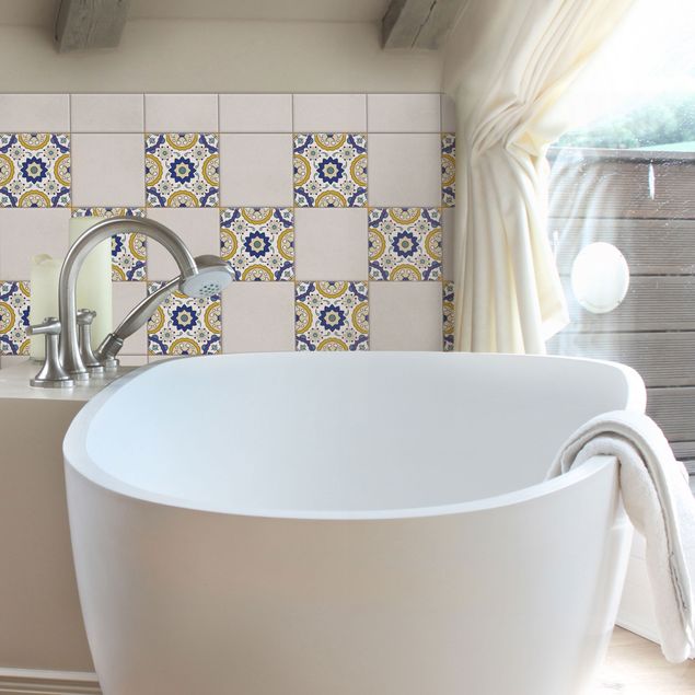 Kakel klistermärken mönster Portuguese tile panel from 4 Azulejo tiles
