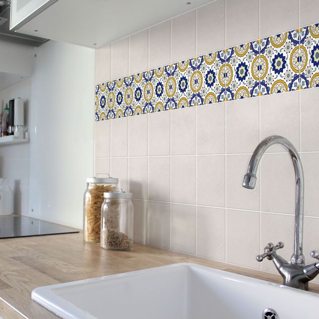 Kakel klistermärken Portuguese tiles mirror of Azulejo
