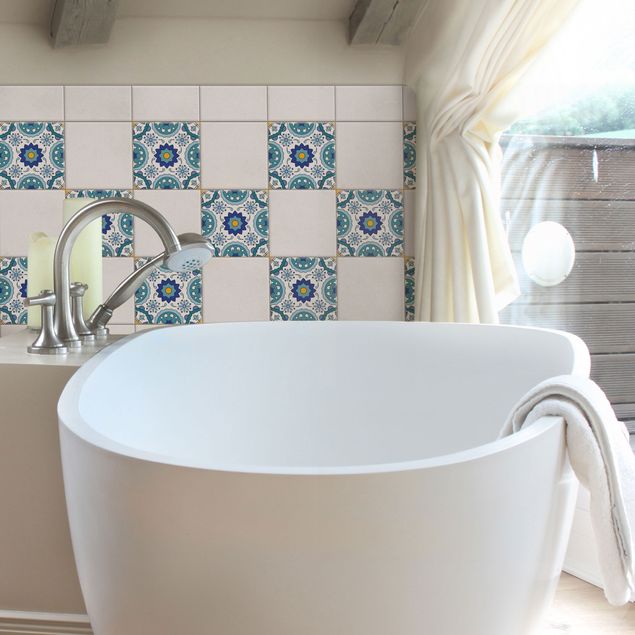 Kakel klistermärken mönster Portuguese tile pattern of Azulejo