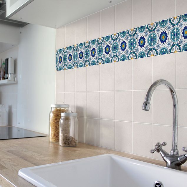 Kakel klistermärken Portuguese tile pattern of Azulejo