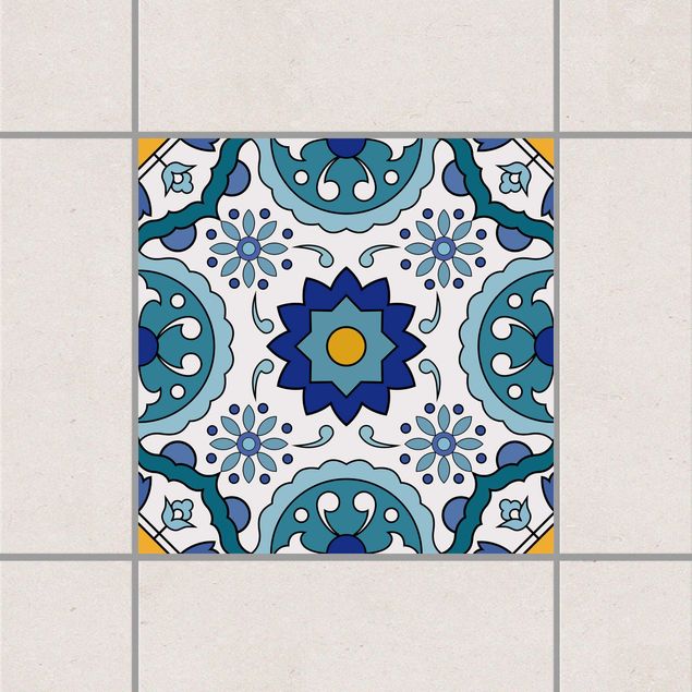 Kök dekoration Portuguese tile pattern of Azulejo
