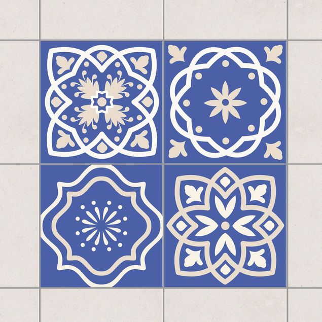 Kök dekoration 4 Portuguese tiles blue