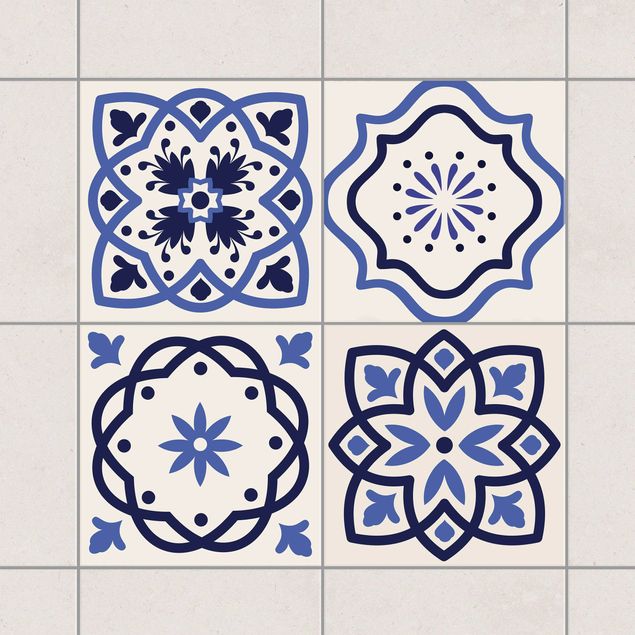 Kök dekoration 4 Portuguese tiles crème