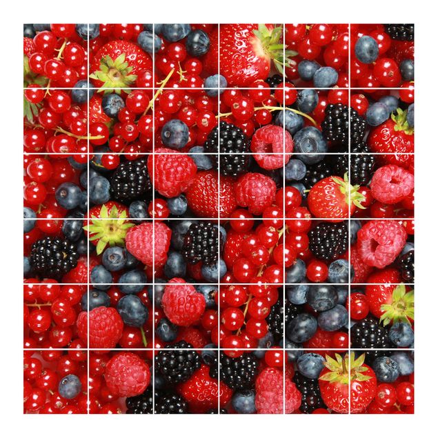 Kakel klistermärken röd Fruity Berries