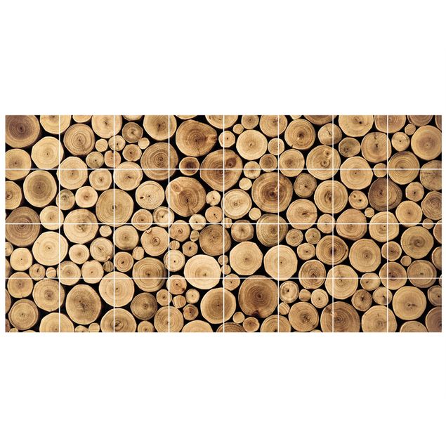 Kakel klistermärken mönster Homey Firewood