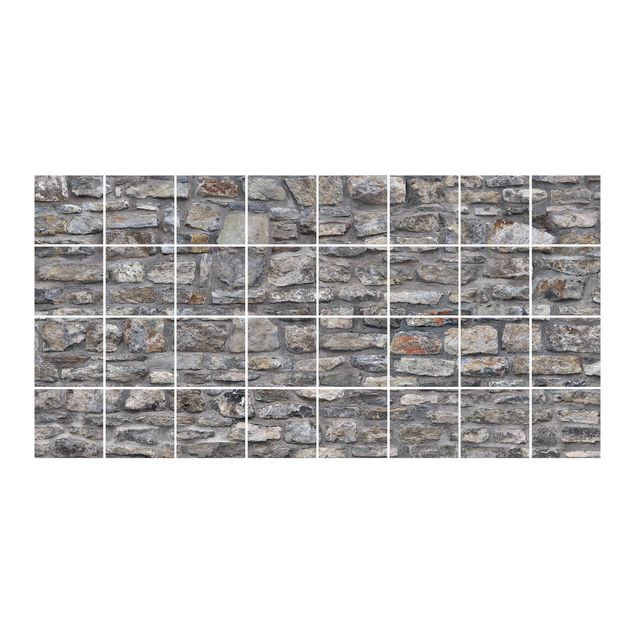 Kakel klistermärken Natural Stone Wallpaper Old Stone Wall