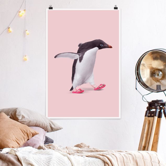 Posters konstutskrifter Flip-Flop Penguin