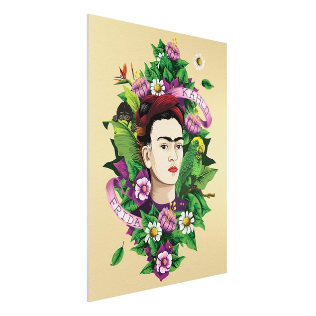 Kök dekoration Frida Kahlo - Frida, Monkey And Parrot