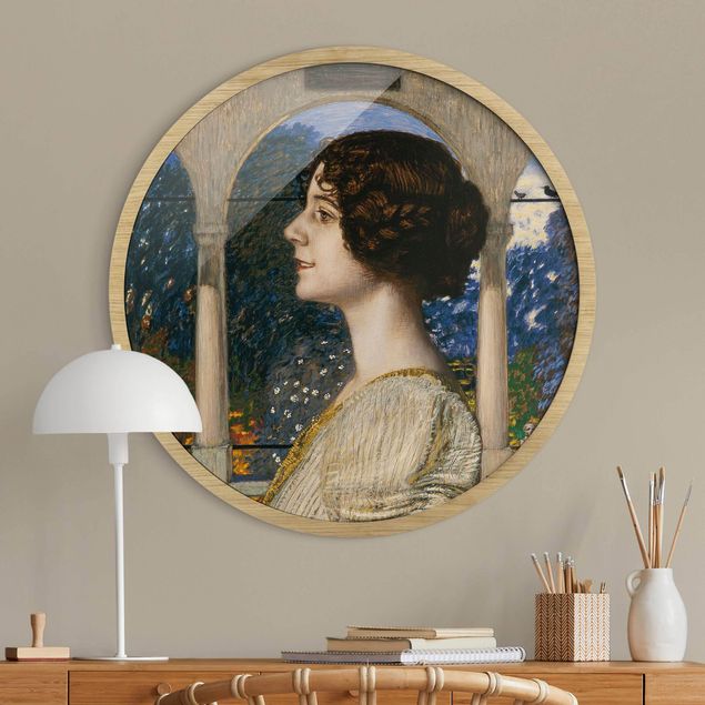 Tavlor med ram konstutskrifter Franz Von Stuck - Female Portrait