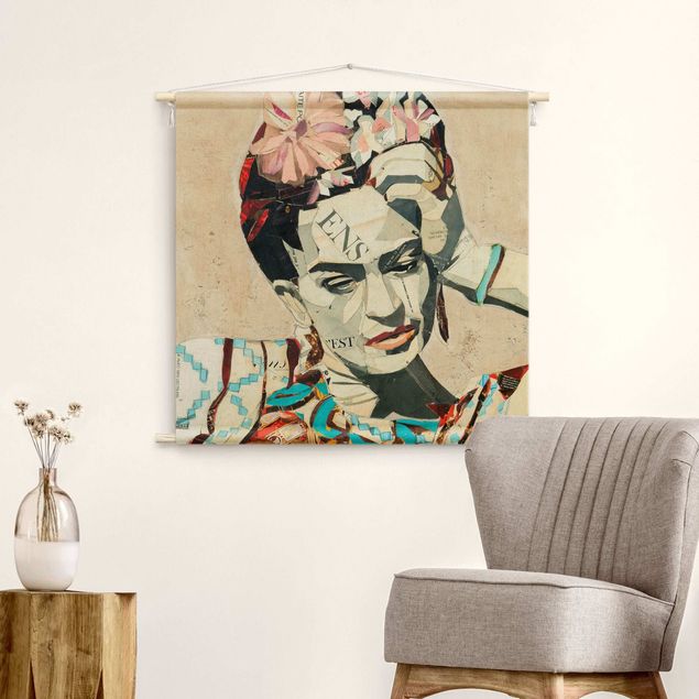 Väggbonad konst Frida Kahlo - Collage No.1