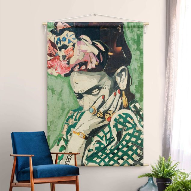 Väggbonad XXL Frida Kahlo - Collage No.3