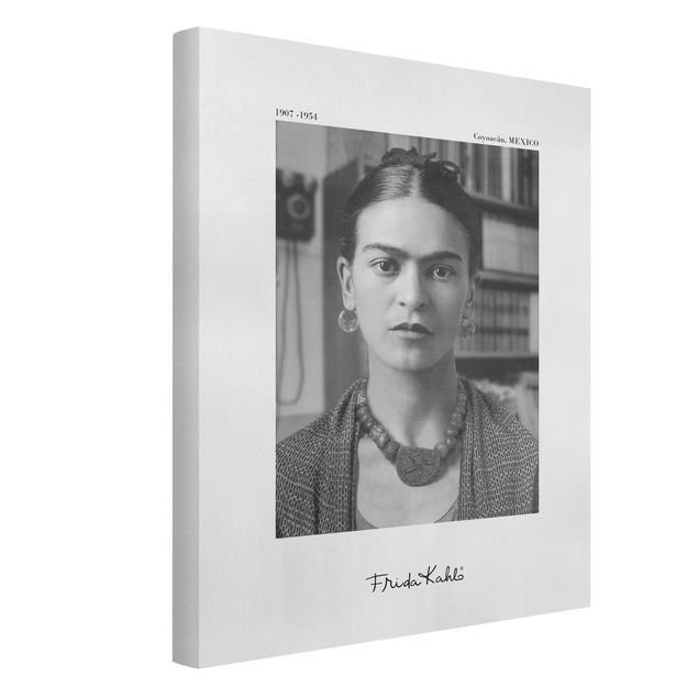 Tavlor konstutskrifter Frida Kahlo Photograph Portrait In The House