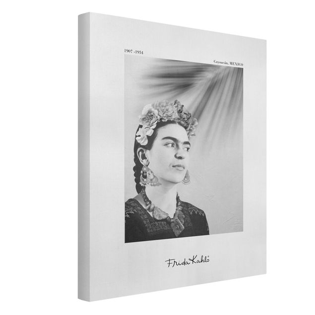 Tavlor konstutskrifter Frida Kahlo Portrait With Jewellery